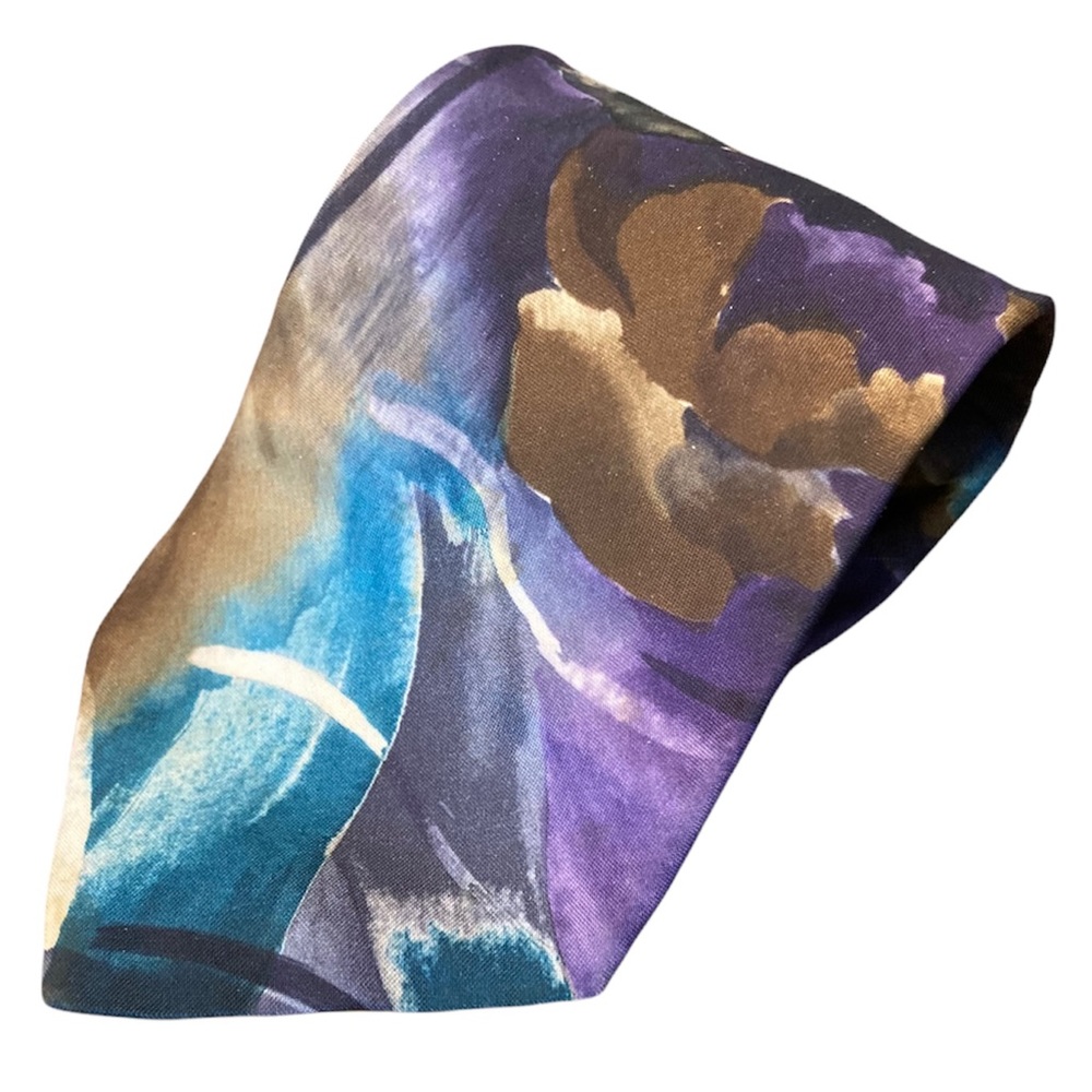 EXECUTIVE CLUB•MULTICOLOUR-FLORAL-ABSTRACT MEN’S TIE•